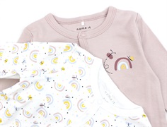 Name It violet ice natdragt regnbuer (2-pak)